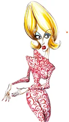 Chica Marciana de la película de ciencia ficción de 1996 Mars Attacks! dirigida por Tim Burton